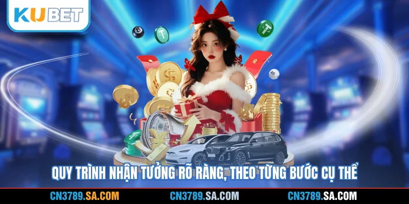 Quy trình nhận tưởng rõ ràng, theo từng bước cụ thể