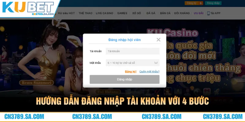 Hướng dẫn đăng nhập tài khoản CN3789 với 4 bước 