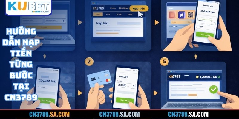 Hướng dẫn nạp tiền từng bước tại cn3789